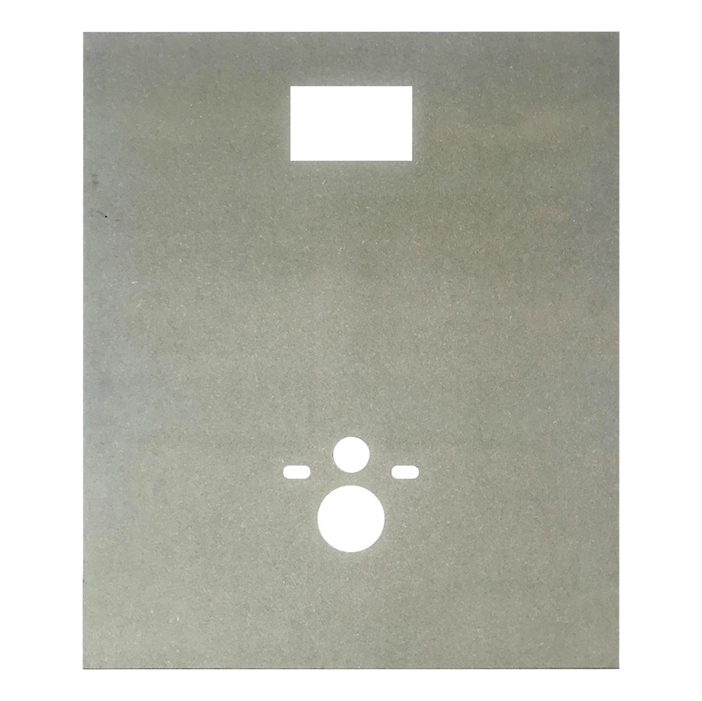 WASSERDICHTE -PLATTE FÜR HÄNGE-TOILETTEN – MDF – VORGEBOHRT – GEEIGNET FÜR GEBERIT-EINBAUTANKS – 120X100CX1,5 CM