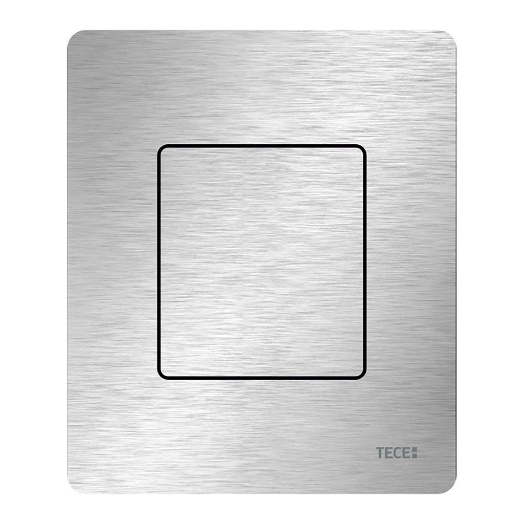 TECESOLID URINAL-BEDIENPLATTE INKL. KARTUSCHE – GEBÜRSTETER EDELSTAHL