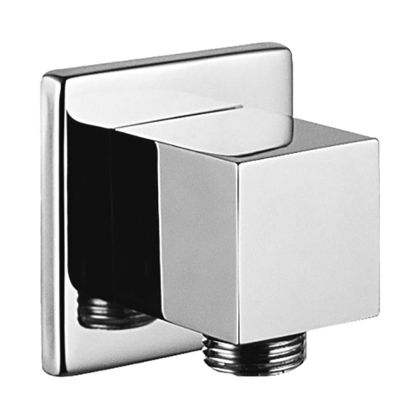 WANDANSCHLUSS ERHÖHUNG – QUADRATISCH – CHROM