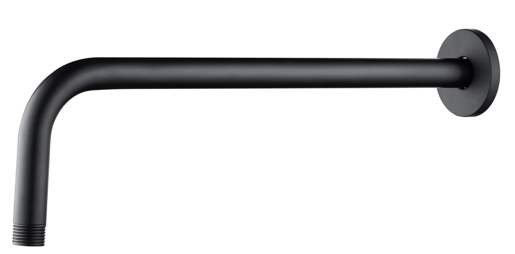 [A12B] REGENBRAUSEN-WANDARM – UNIVERSAL – GEBOGEN – 45 CM – MATTSCHWARZ