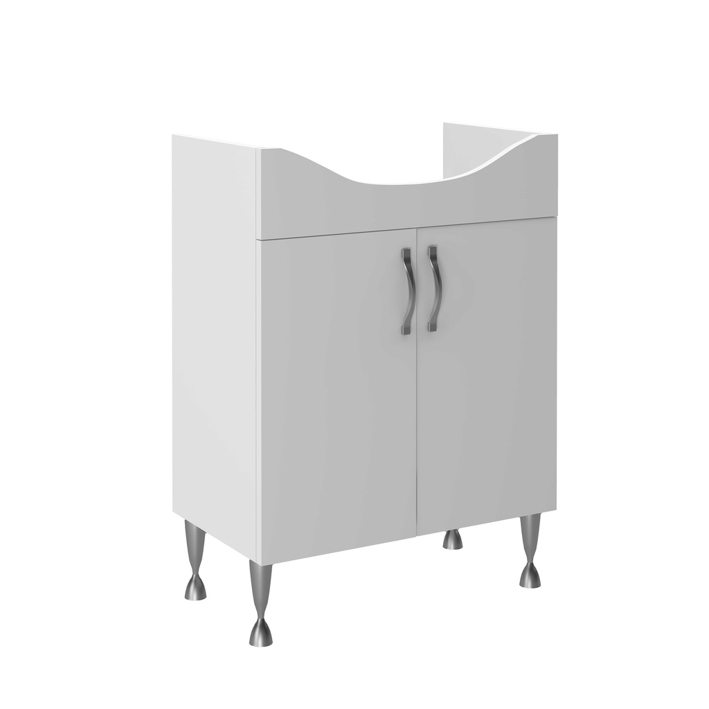 ALECO WASCHBECKEN-UNTERSCHRANK - 62X84X45,5CM - WEISS