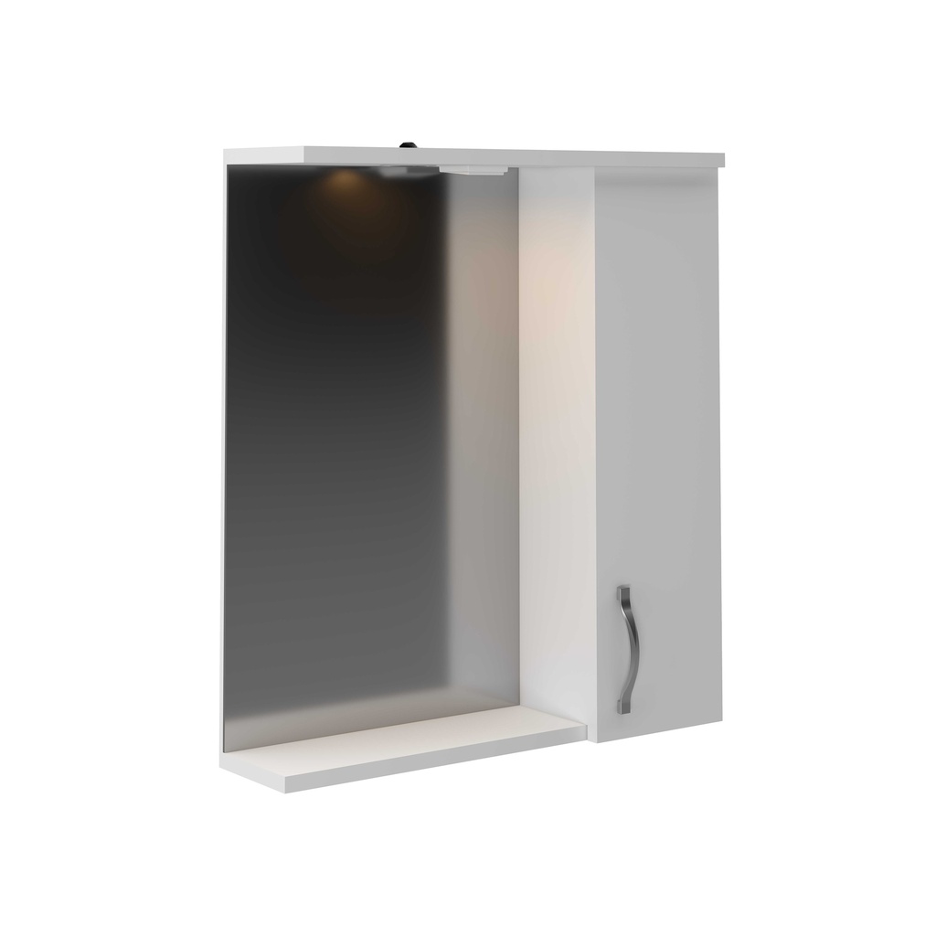 [ALECO65-S] ALECO SPIEGELSCHRANK – 61X70X17,5 CM – WEISS
