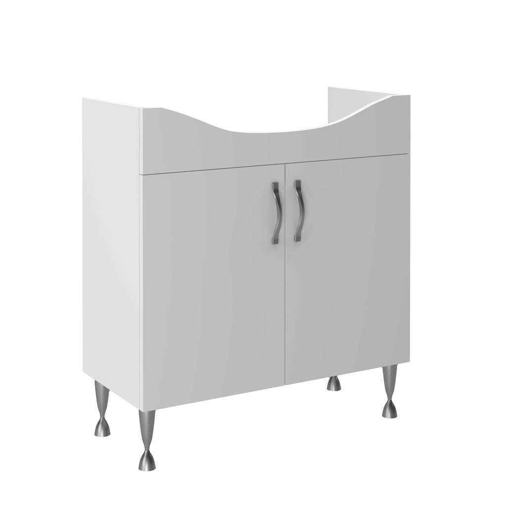 [ALECO80] ALECO WASCHBECKEN-UNTERSCHRANK - 76X84X45,5CM - WEISS