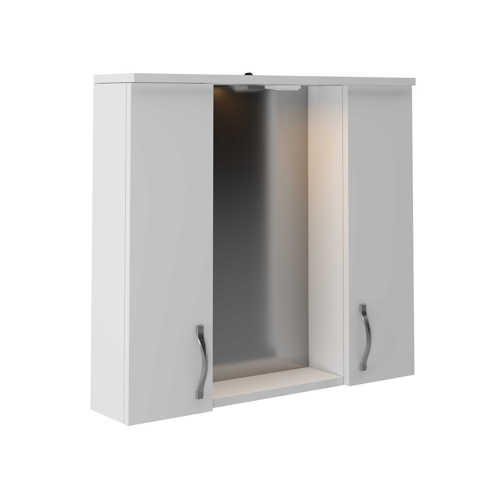 [ALECO80-S] ALECO SPIEGELSCHRANK – 77X70X17,5 CM – WEISS