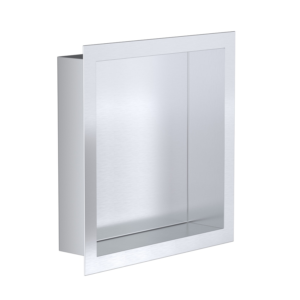 [BEC30BS] EINBAUKASTEN (300X300X70MM) - GEBÜRSTETER EDELSTAHL