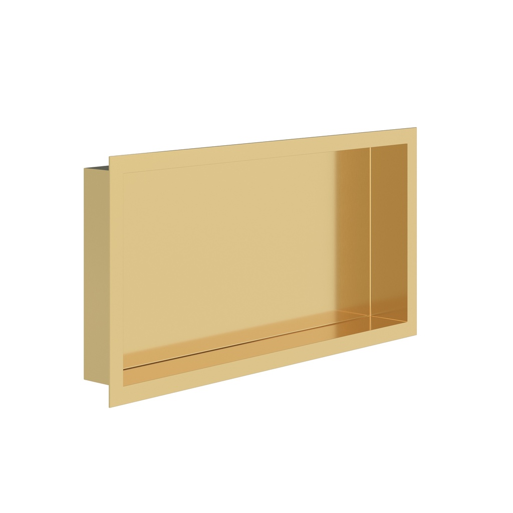 [BEC60BG] EINBAUKASTEN (300X600X70MM) - GEBÜRSTETES GOLD