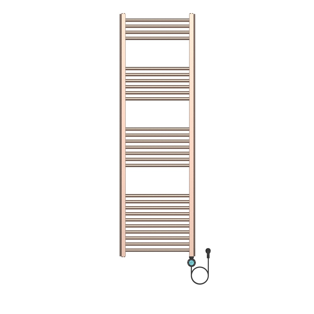 BELRAD ELEKTRISCHER HANDTUCHTROCKNER – SMART WIFI – RECHTER ANSCHLUSS – 900 W – 1600 x 500 mm – gebürstetes Kupfer
