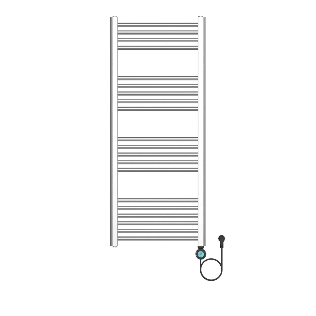 BELRAD ELEKTRISCHER HANDTUCHTROCKNER – SMART WIFI – RECHTER ANSCHLUSS – 700 W – 1200 x 500 mm – gebürsteter Edelstahl