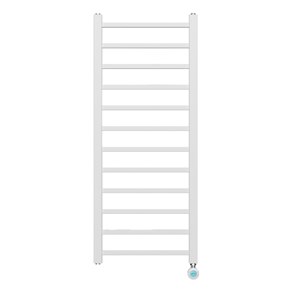[BESWE1200500] BELRAD ELEKTRISCHER HANDTUCHTROCKNER - MIT DIGITALEM, PROGRAMMIERBAREM THERMOSTAT - RECHTER ANSCHLUSS - 413 W - 1200X500 MM - WEISS