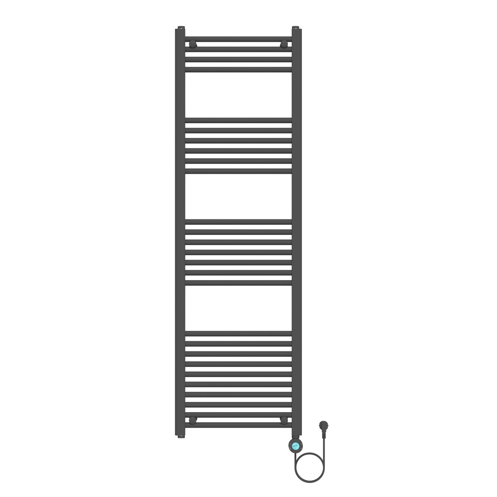 BELRAD ELEKTRISCHER HANDTUCHTROCKNER – SMART WIFI – RECHTER ANSCHLUSS – 900 W – 1600 x 500 mm – Mattschwarz