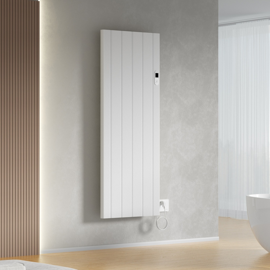 BELRAD ELEKTROHEIZKÖRPER – MIT DIGITAL PROGRAMMIERBAREM THERMOSTAT – SMART WIFI – 2000 W – 1600 x 608 x 90 mm – mattweiß