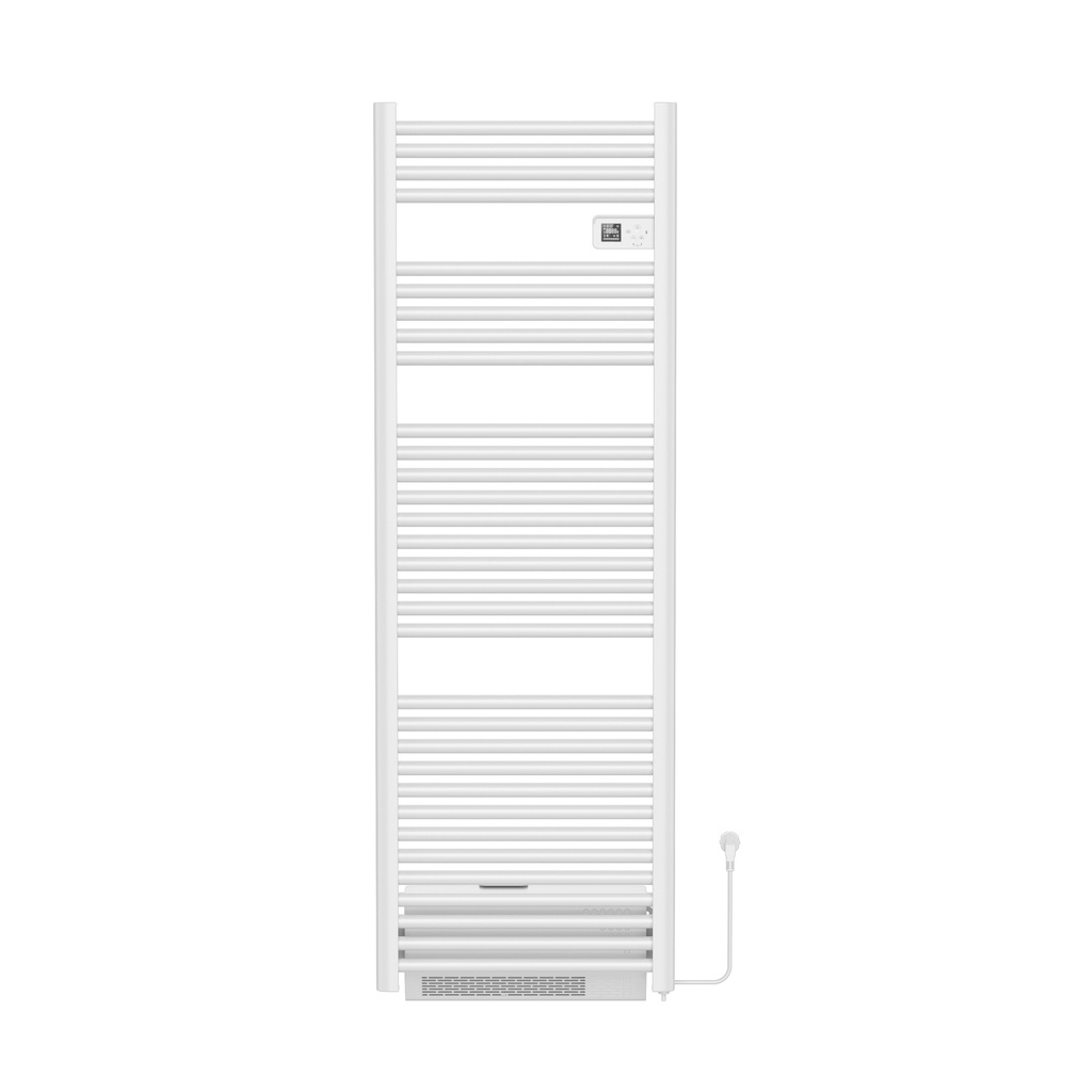 [BLRWEB1640540] BELRAD ELEKTRISCHER HANDTUCHTROCKNER MIT GEBLÄSE – MIT DIGITAL PROGRAMMIERBAREM THERMOSTAT – SMART WIFI – 1850 W – 1640 x 540 x 133 mm – glänzendes Weiß