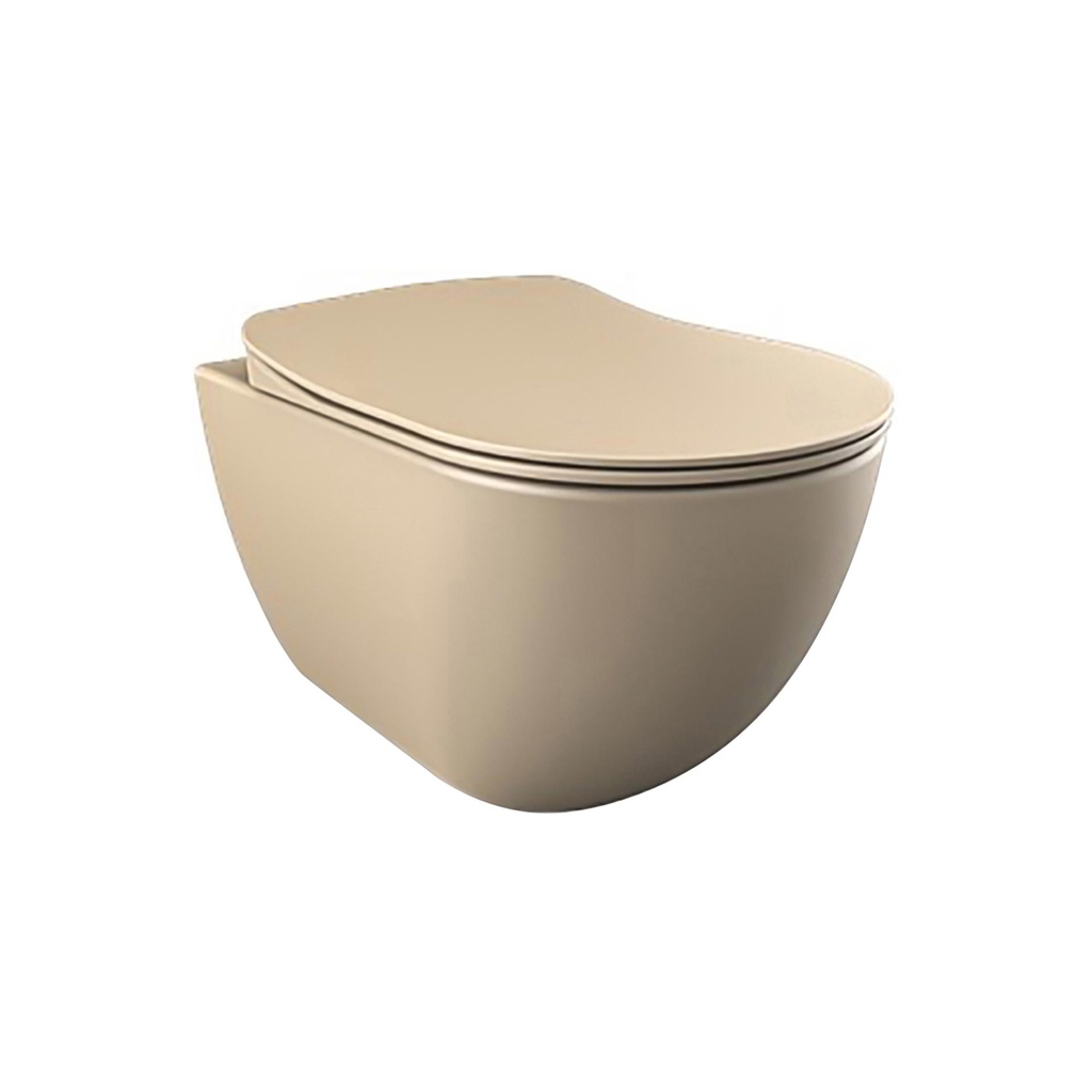 Creavit Free Wand-WC Mit Bidetfunktion – Matt Cappuccino