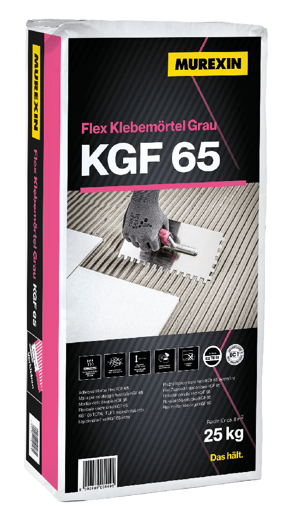 KGF 65 Grey Flexible Tile Adhesive, 25 kg