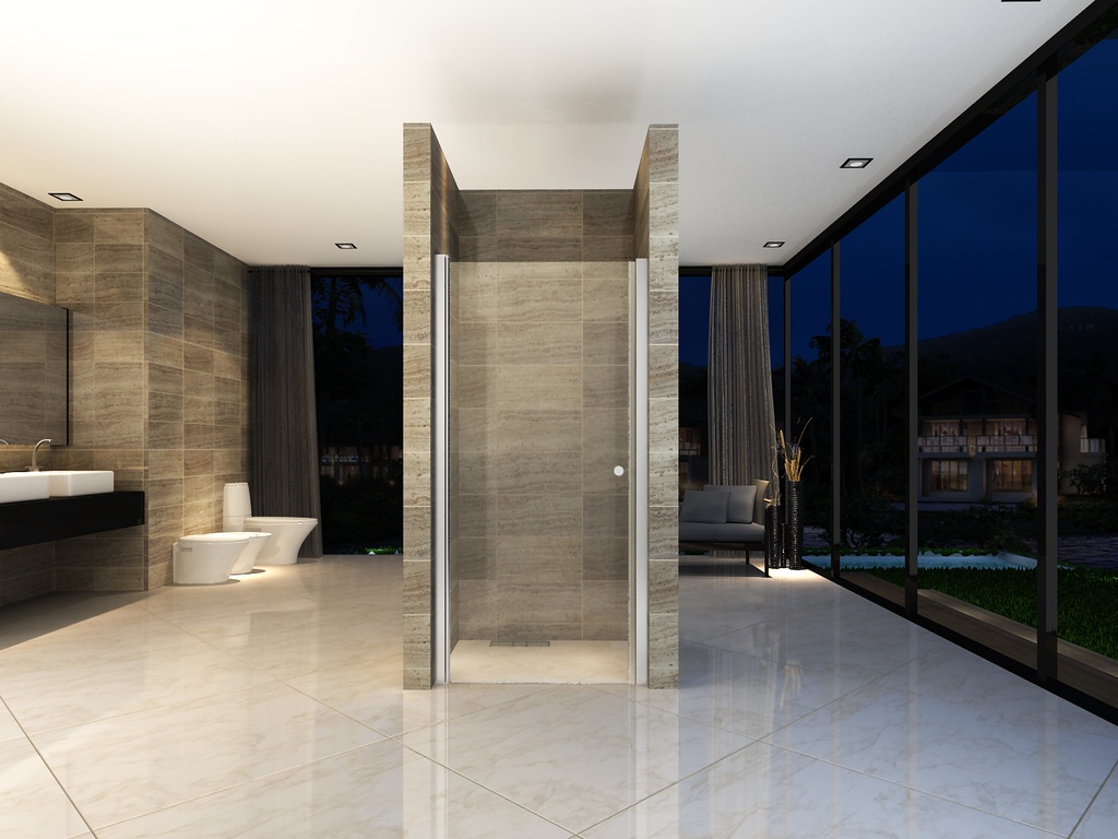 [CR043-80] REVOLTÜR FÜR NIS – 800X1900MM – CHROM – KLARES GLAS