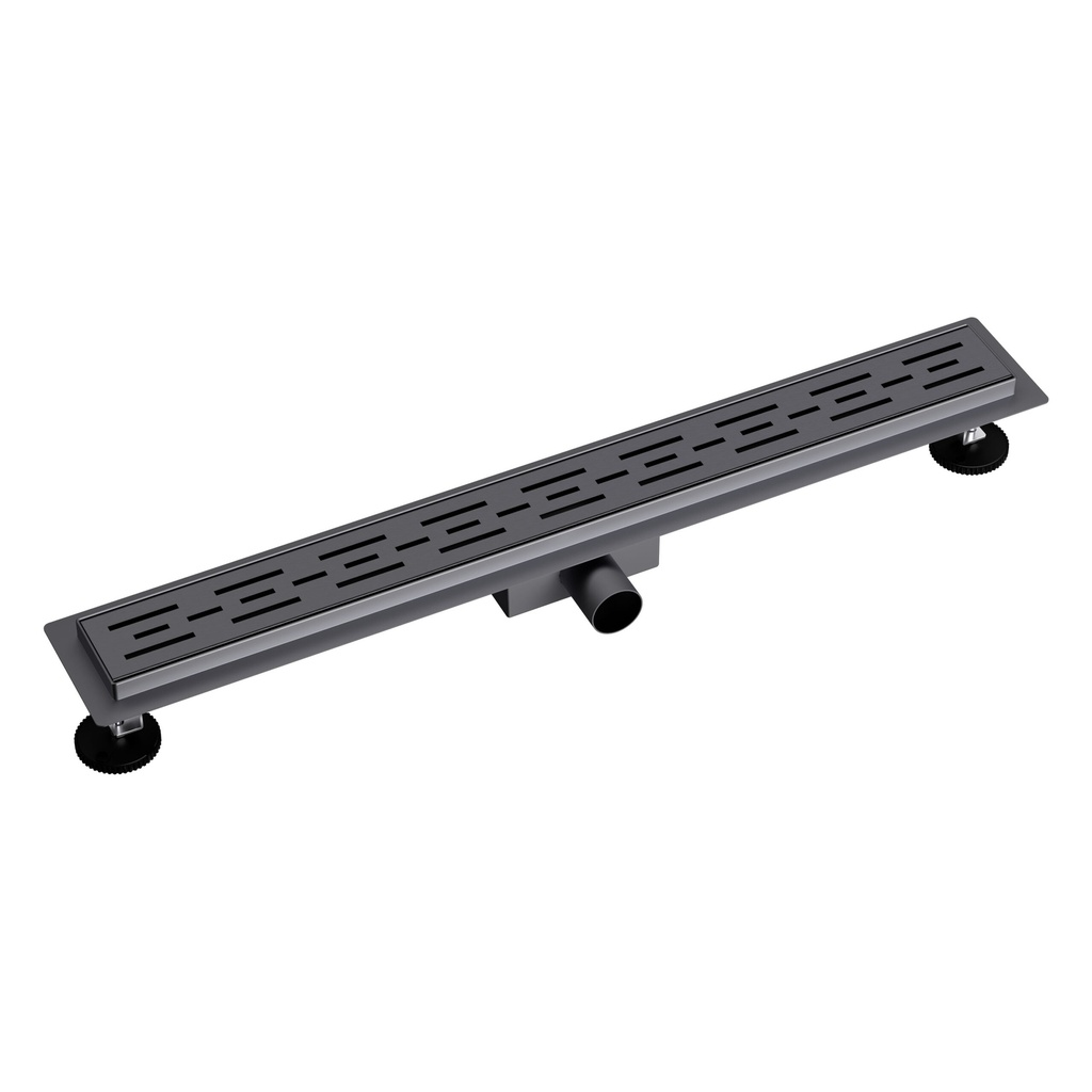 DUSCHKANAL – MIT GITTER – KOMPLETT – 80 CM – GUNMETAL