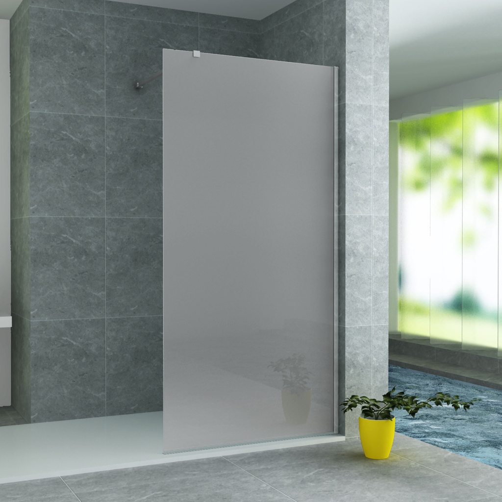 GLASWAND FÜR BEGEHBARE DUSCHE – 1000X2000MM – MATTIERTES GLAS