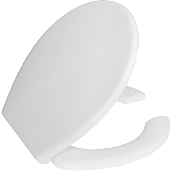 CREAVIT BEHINDERTEN-WC-SITZ – SOFT-Close – Schnellverschluss – Duroplast – Edelstahlscharniere – glänzendes Weiß