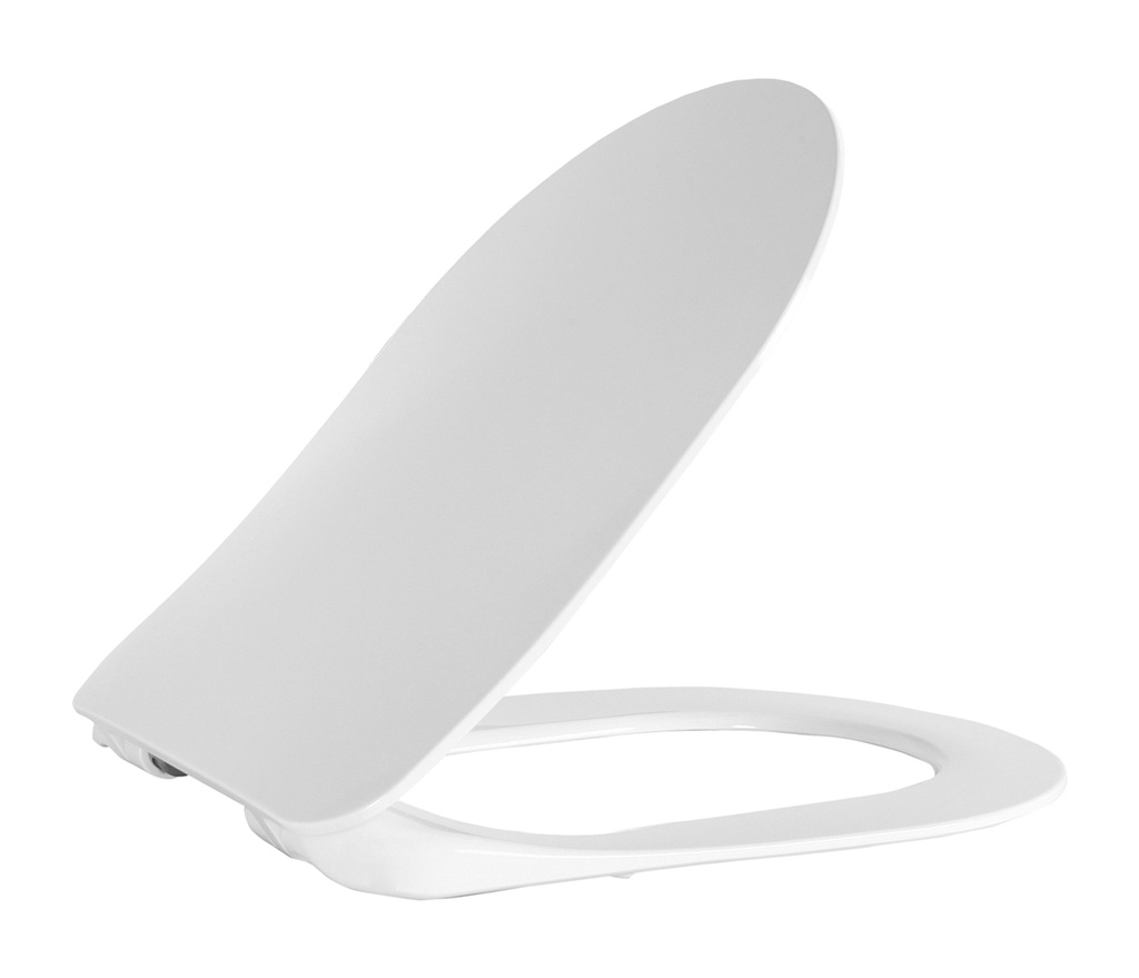 CREAVIT DUCK WC-SITZ – D-MODELL – SCHLANKES DESIGN – SOFT-Close – Schnellverschluss – Duroplast – Edelstahlscharniere – Mattweiß