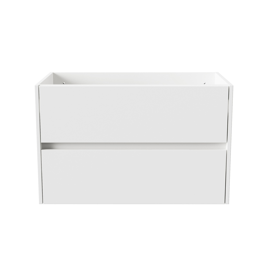 HAYAT WASCHBECKEN-UNTERSCHRANK - 2 SCHUBLADEN - SOFTCLOSE - GRIFFLOS - 79,5X50X45 CM - GLÄNZEND WEISS