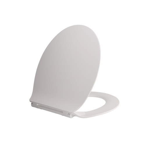 [PM0400] PREMIUM WC-SITZ – SCHLANKES DESIGN – SOFT-Close – Schnellverschluss – Topfix – Duroplast – Edelstahlscharniere – glänzendes Weiß
