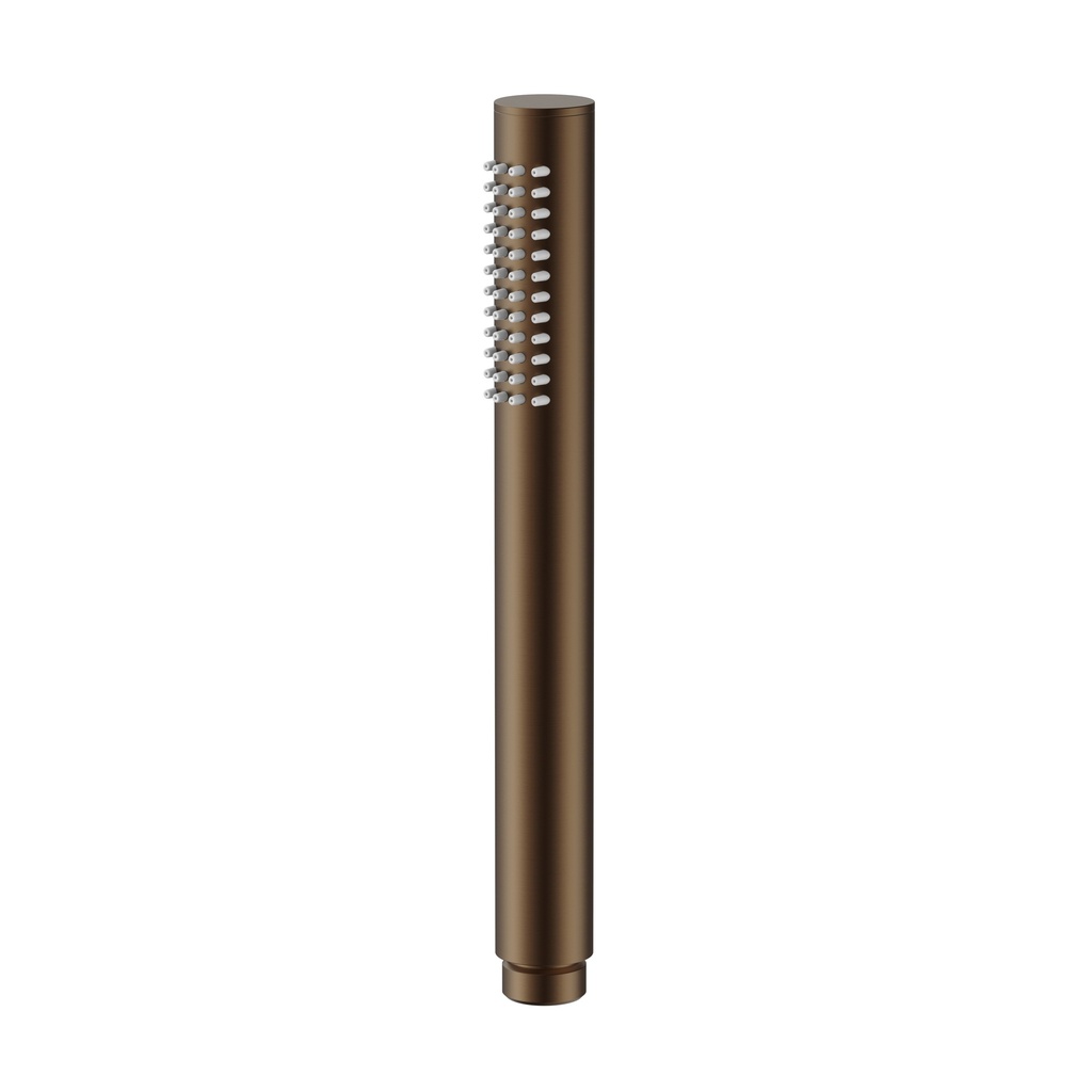 EINHEITLICHE HANDBRAUSE – RUND – 1 STÄNDER – EDELSTAHL – 21 CM – BRAUNE BRONZE (PVD)