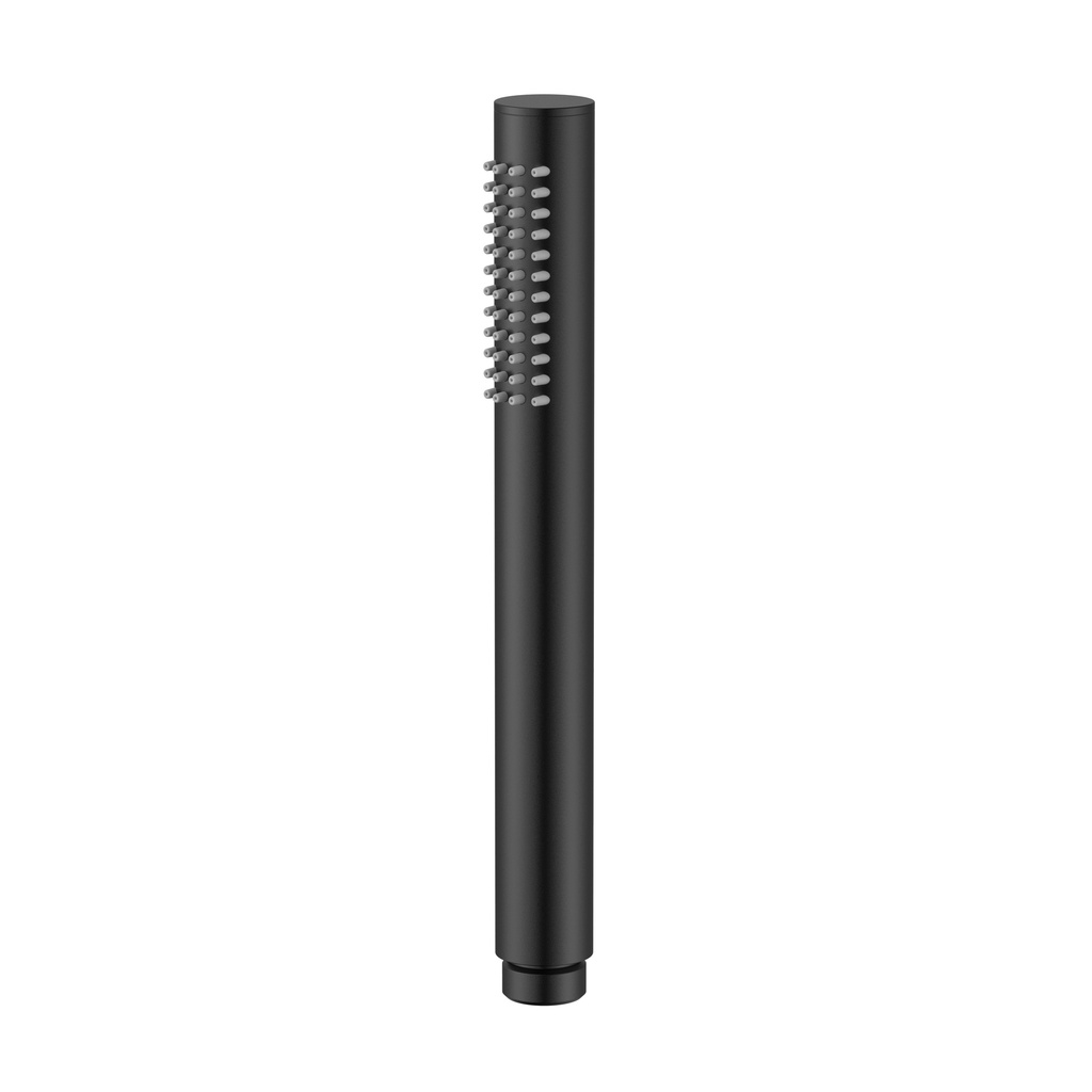 [PRM0235-MB] EINHEITLICHE HANDBRAUSE – RUND – 1 STÄNDER – EDELSTAHL – 21 CM – MATTSCHWARZ (PVD)