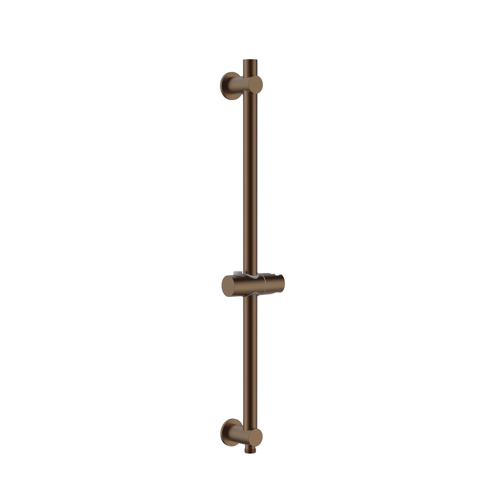 UNIFORMA DUSCHSEITENSTANGE – MIT WASSERANSCHLUSS – 69 CM – BRAUNE BRONZE (PVD)