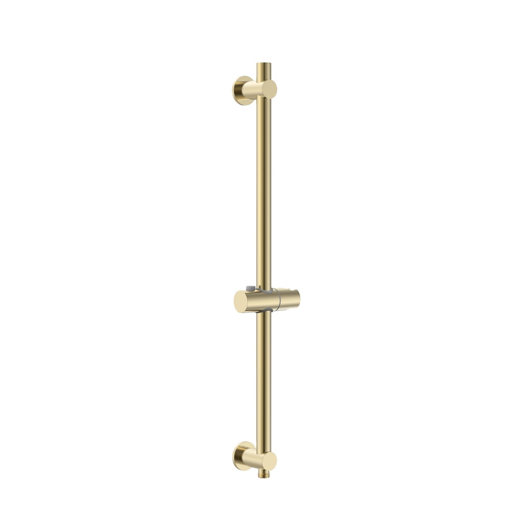 [PRM3305-BG] UNIFORMA DUSCHSEITENSTANGE – MIT WASSERANSCHLUSS – 69 CM – GEBÜRSTETES GOLD (PVD)