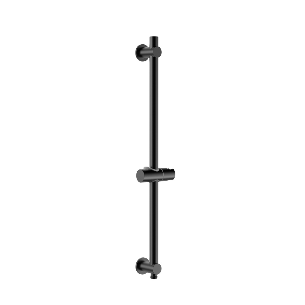 UNIFORMA DUSCHSEITENSTANGE – MIT WASSERANSCHLUSS – 69 CM – MATTSCHWARZ (PVD)