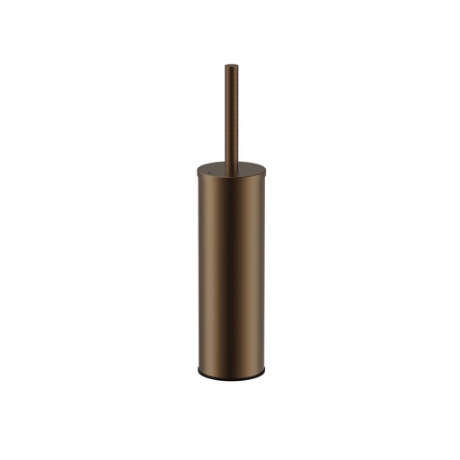 [PRM8800-BB] STRIA WC-BÜRSTE MIT HALTER – GRIFF MIT RAFFINIERTER RIDGE-STRUKTUR – HÄNGEND UND STEHEND – MIT KUNSTSTOFF-INNENSCHÜSSEL – BRAUNE BRONZE (PVD)