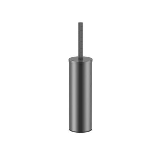 [PRM8800-GG] STRIA WC-BÜRSTE MIT HALTER – GRIFF MIT RAFFINIERTER RIDGE-STRUKTUR – HÄNGEND UND STEHEND – MIT KUNSTSTOFF-INNENSCHÜSSEL – GUNMETAL (PVD)