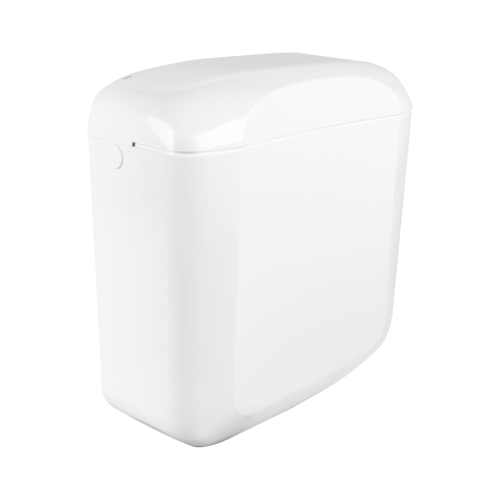SAFORO WC-BEHÄLTER – DOPPELSPÜLUNG 3/6 L – WASSERSPAREND – KUNSTSTOFF – GLÄNZEND WEISS