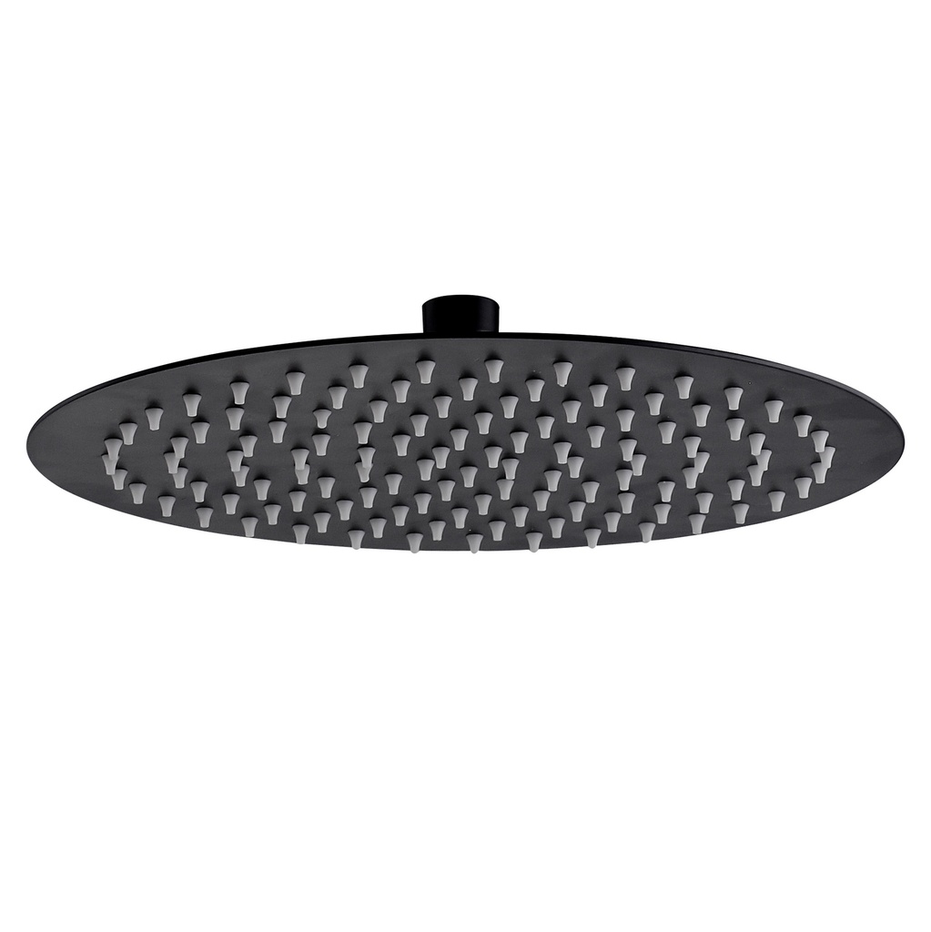 [SH3020B] RUNDER REGENSCHUTZ EDELSTAHL MATTSCHWARZ Ø20CM