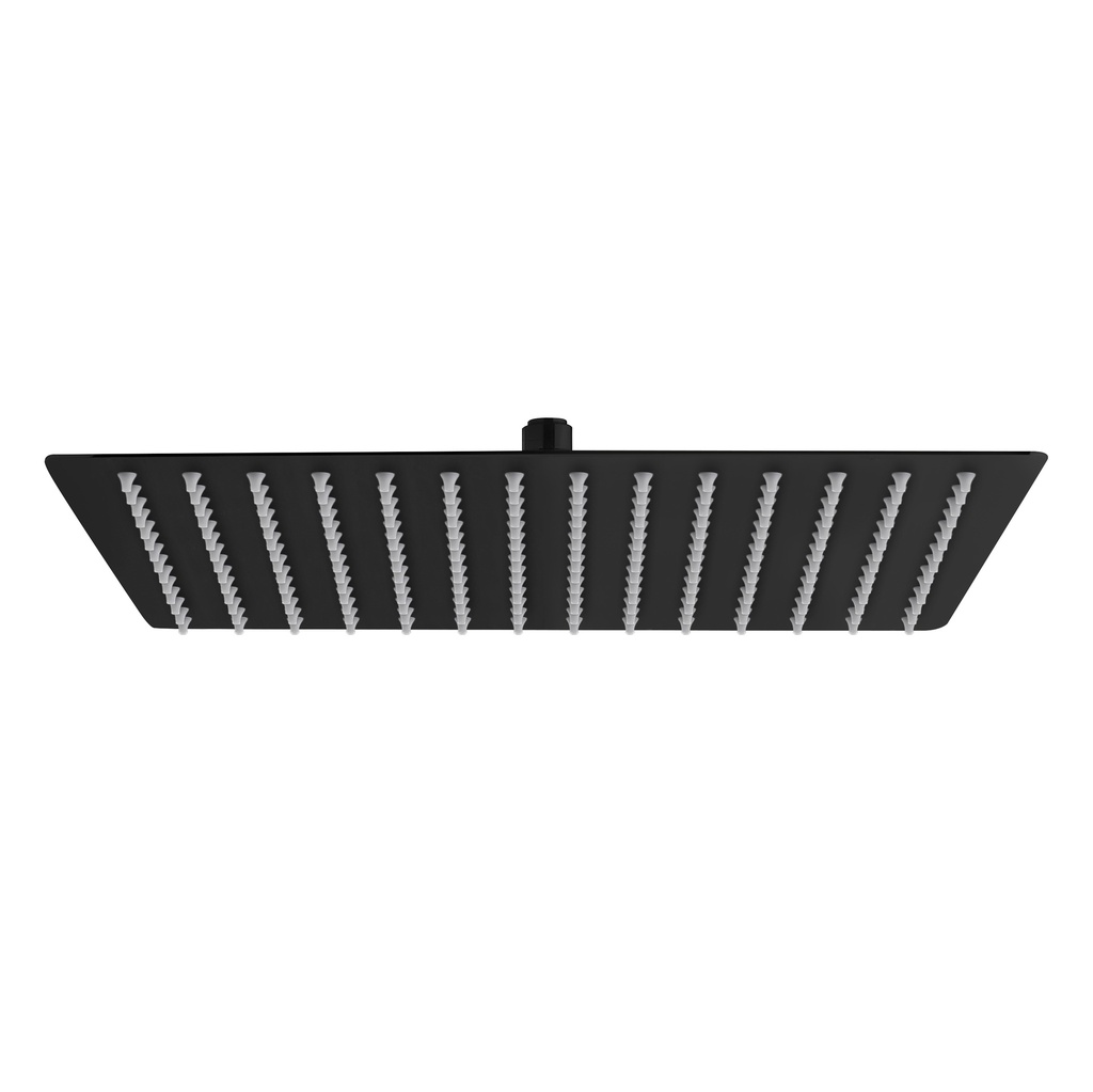 [SH4000B] SQUARE REGENBRAUSE EDELSTAHL MATTSCHWARZ 40X40CM