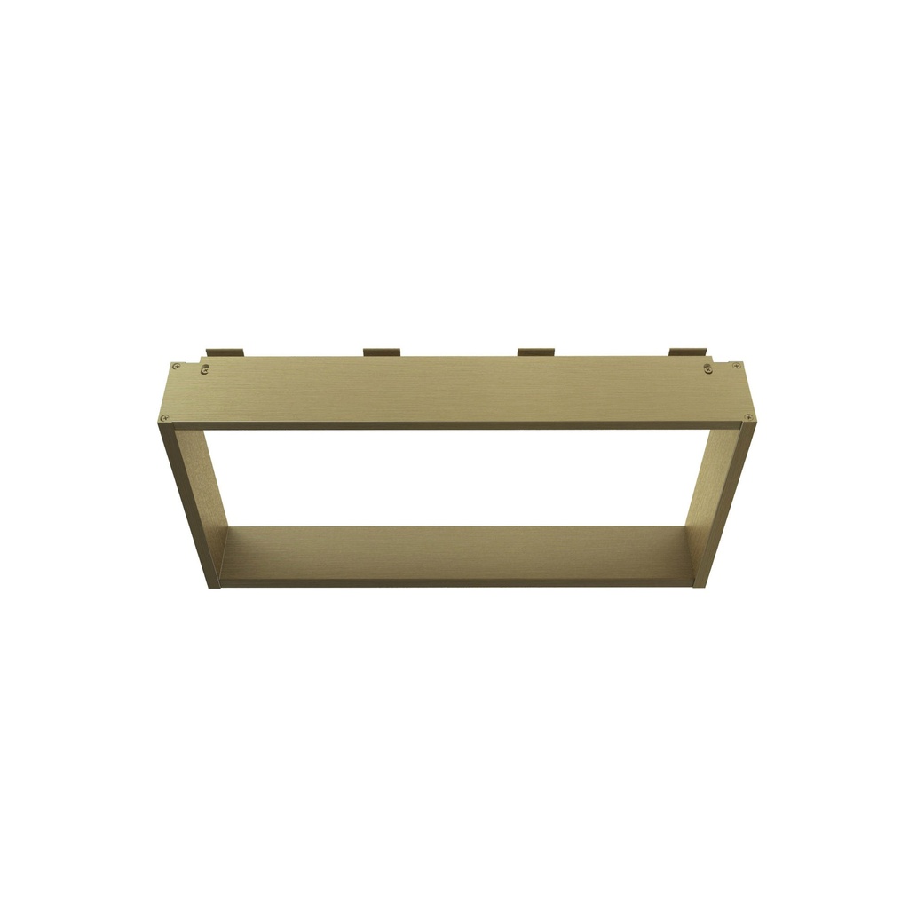 SEITENHALTERUNG FÜR DUSCHWAND – 4 HANDTUCHHAKEN – ALUMINIUM – 60X30X8 CM – GEBÜRSTETES GOLD