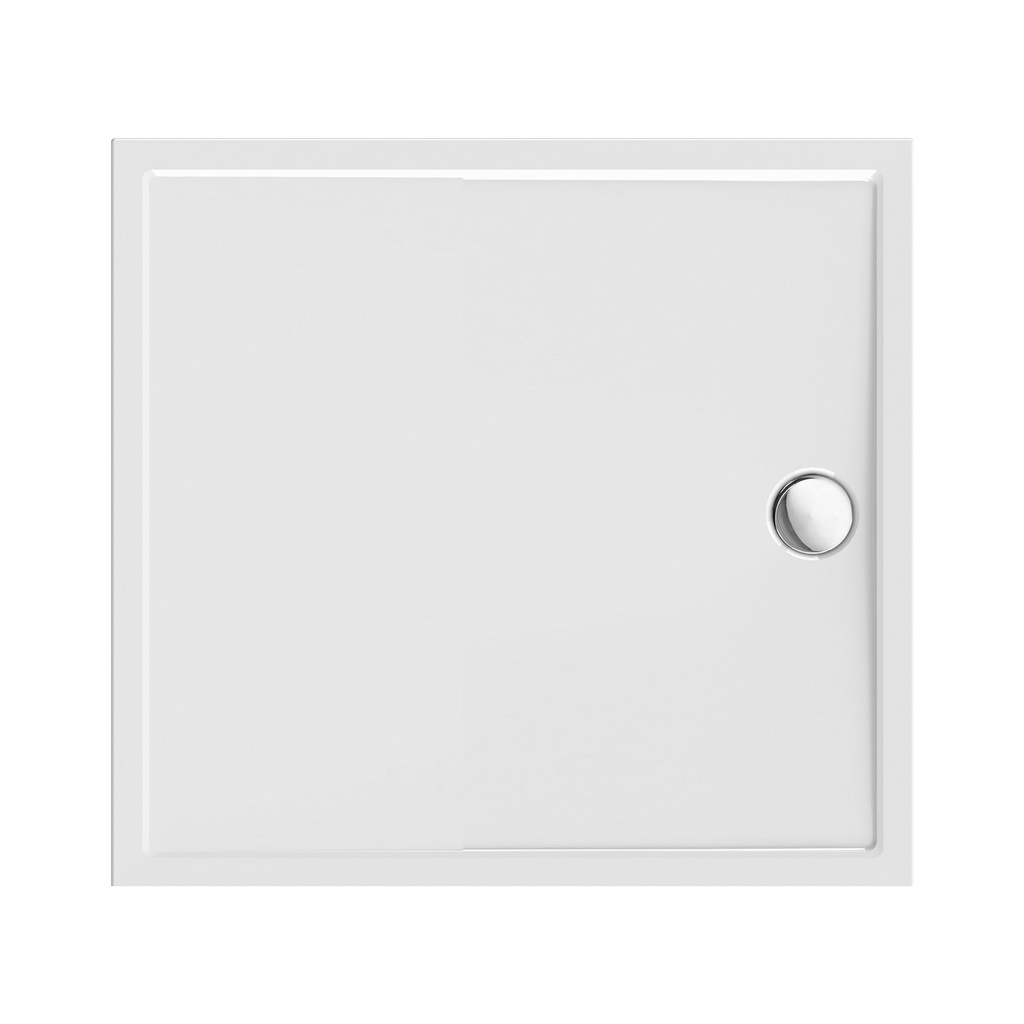 DUSCHWANNE – QUADRATISCH – ACRYL – 80X80X4 CM – GLÄNZEND WEISS