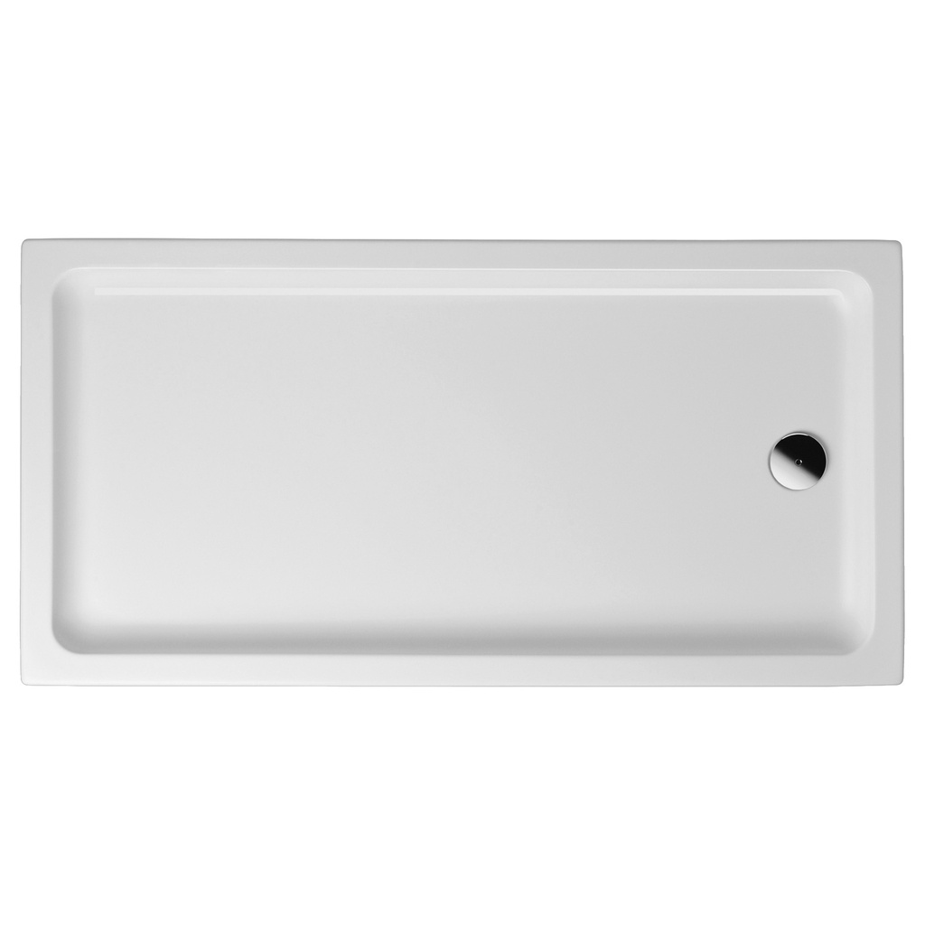[SWC-50506] DUSCHWANNE – RECHTECK – ACRYL – 100X90X4 CM – GLÄNZEND WEISS