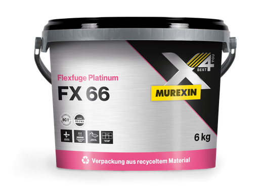 [31537] Flexfuge Platinum FX 66 Esnek Derz Dolgusu, 6 kg (Siyah)