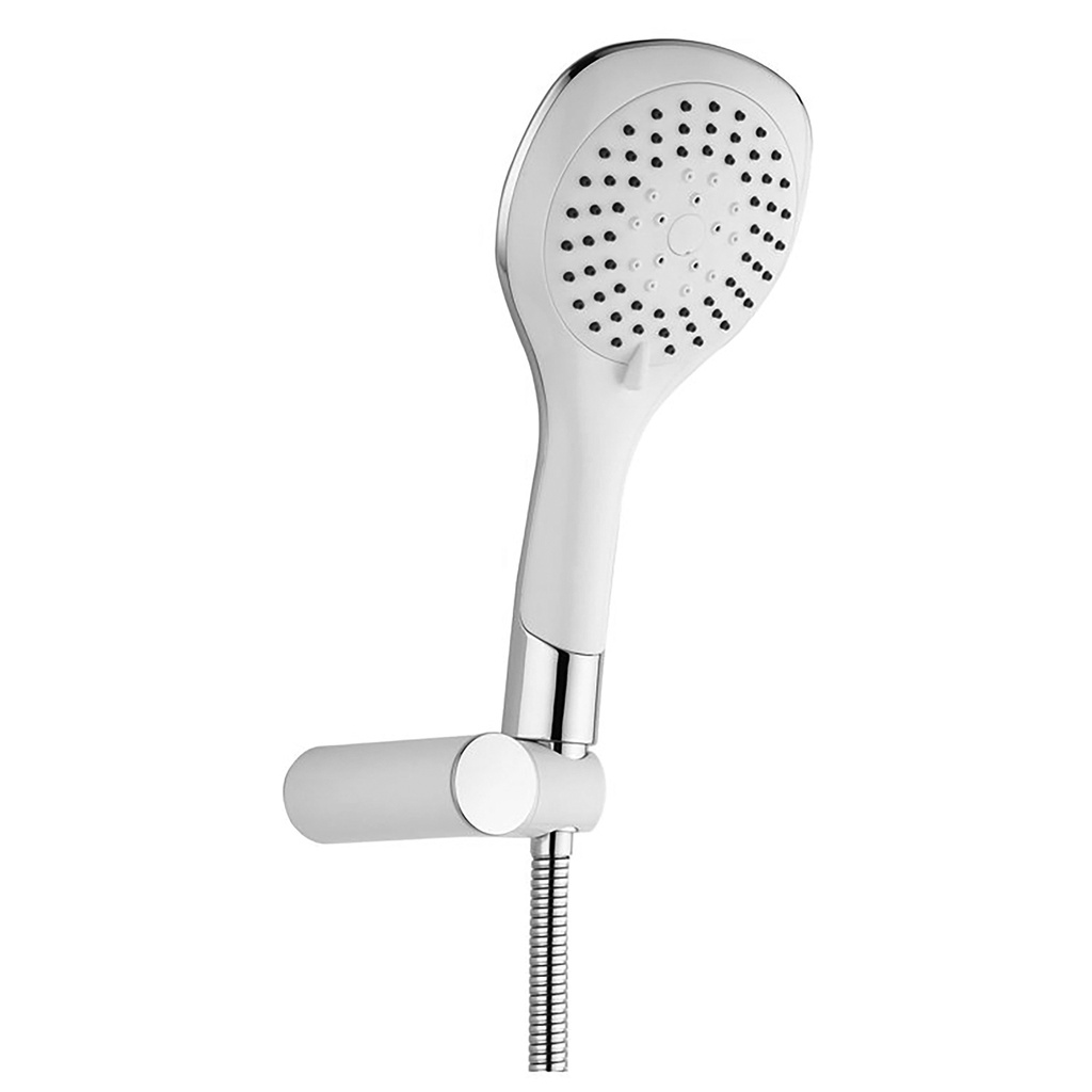 [TM52065] BIANCO HANDBRAUSE-SET KOMPLETT MIT HALTERUNG UND BRAUSESCHLAUCH