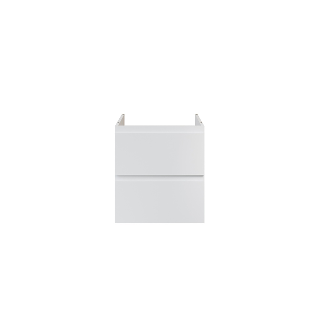 SALLY XL WASCHBECKEN-UNTERSCHRANK - 2 SCHUBLADEN - SOFTCLOSE - GRIFFLOS - 56X60X45,3 CM - MATTWEISS