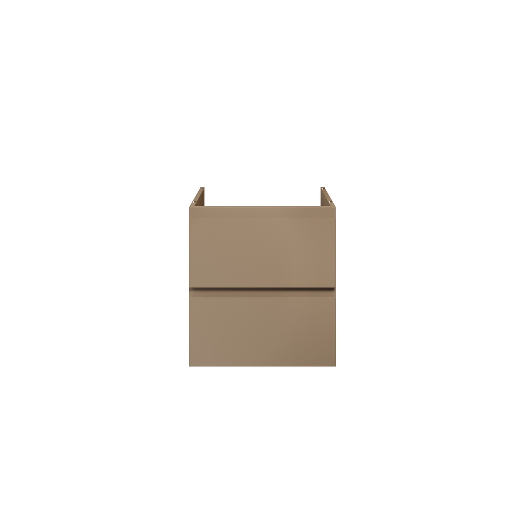 SALLY XL WASCHBECKEN-UNTERSCHRANK - 2 SCHUBLADEN - SOFTCLOSE - GRIFFLOS - 56X60X45,3 CM - SAND