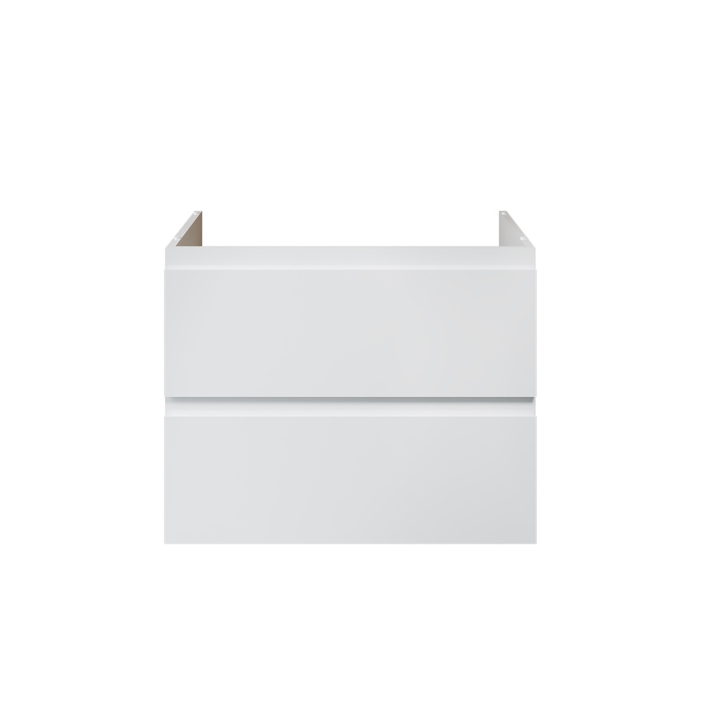 SALLY XL WASCHBECKEN-UNTERSCHRANK - 2 SCHUBLADEN - SOFTCLOSE - GRIFFLOS - 76X60X45,3 CM - GLÄNZEND WEISS