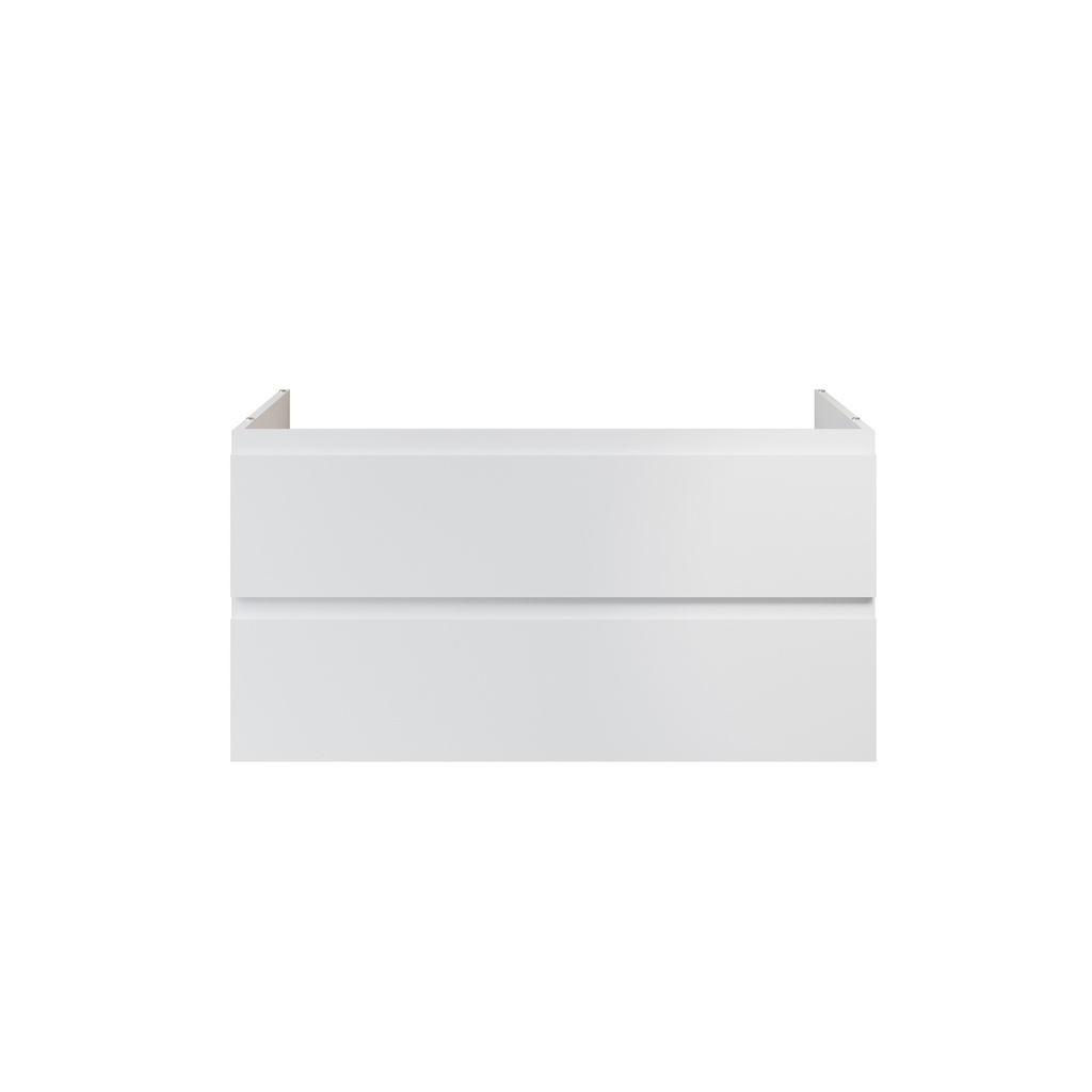 SALLY XL WASCHBECKEN-UNTERSCHRANK - 2 SCHUBLADEN - SOFTCLOSE - GRIFFLOS - 118X60X45,3 CM - MATTWEISS