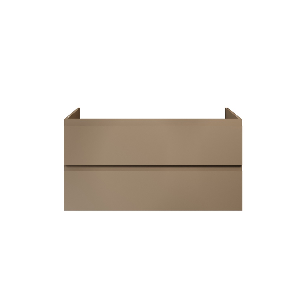 SALLY XL WASCHBECKEN-UNTERSCHRANK - 2 SCHUBLADEN - SOFTCLOSE - GRIFFLOS - 118X60X45,3 CM - SAND