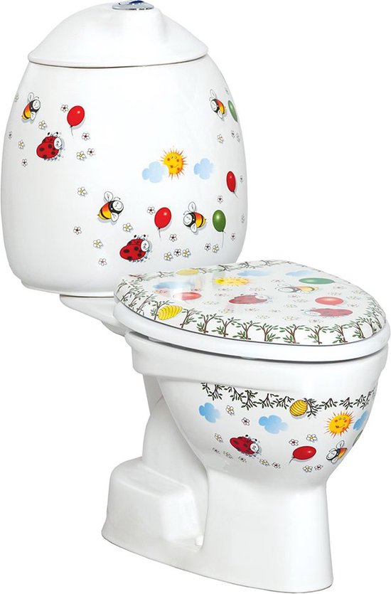 STEHENDES KINDER-WC, WEIß, S-FALLE