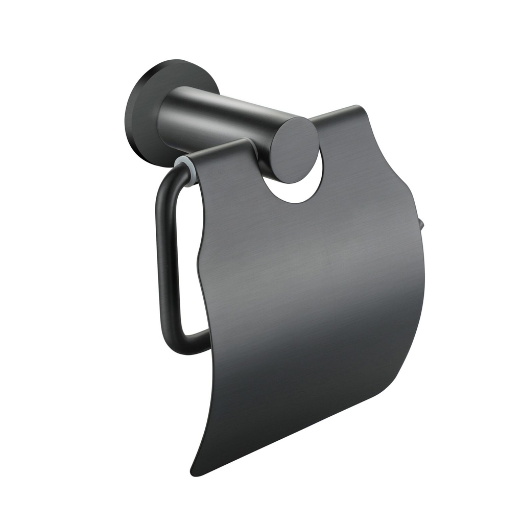 WC-ROLLENHALTER MIT VENTIL – GUNMETAL