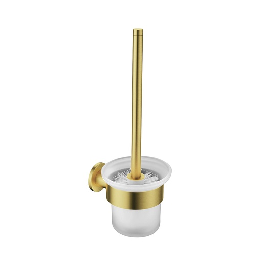 [CR8627-BG] WC-BÜRSTE MIT HALTER – GLASSTANGE – GEBÜRSTETES GOLD