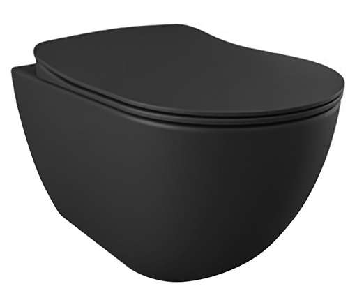 [FE320-00AM00E-0005] DESIGN-HÄNGE-WC MIT EDELSTAHLBRAUSE (BIDET), ANTHRAZIT MATT